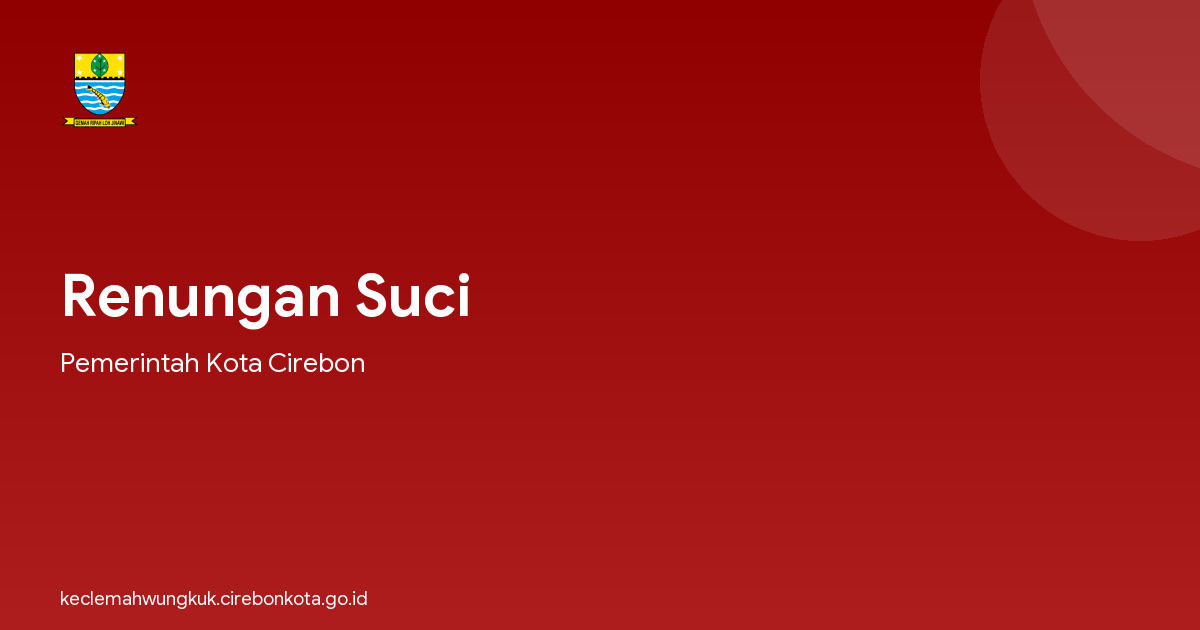 Renungan Suci