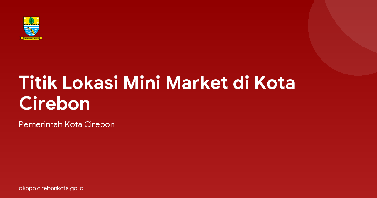 Titik Lokasi Mini Market di Kota Cirebon