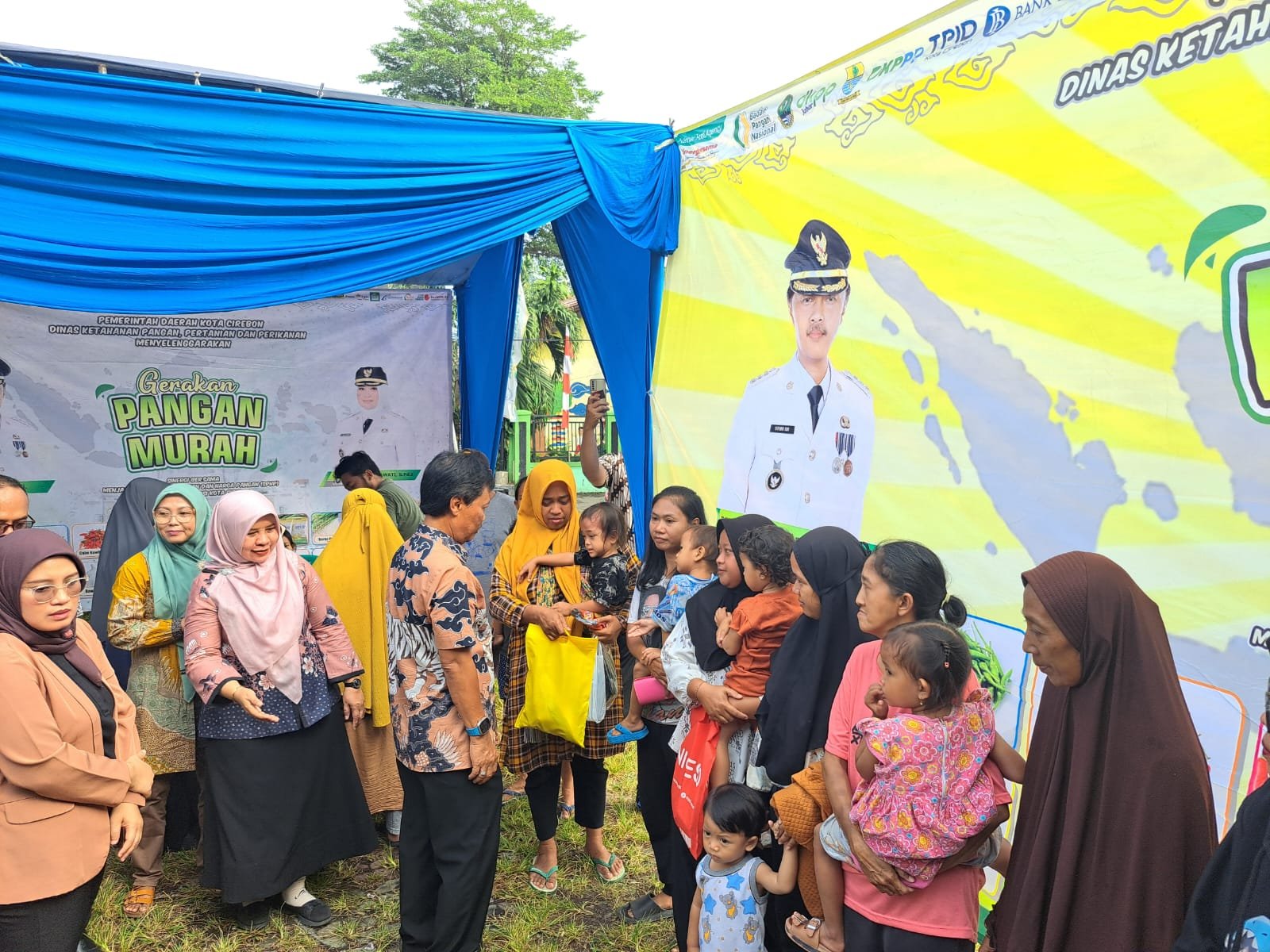 Kegiatan Gerakan Pangan Murah (GPM) dan Pojok Stunting (Posting) Acara Puncak HUT Kota Cirebon ke 599